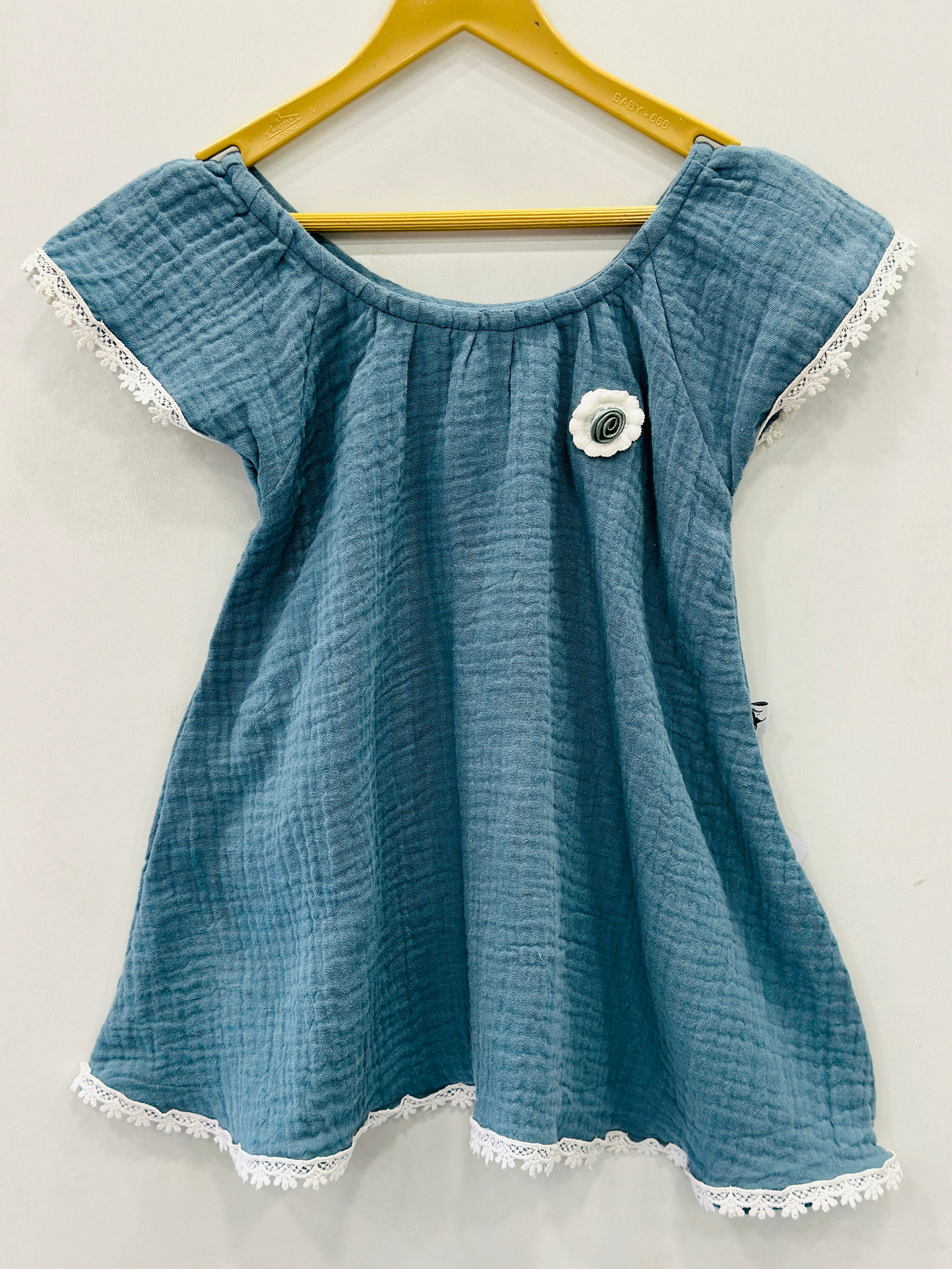 Muslin Girls Frock (6-12Months) | MK-GW-1026