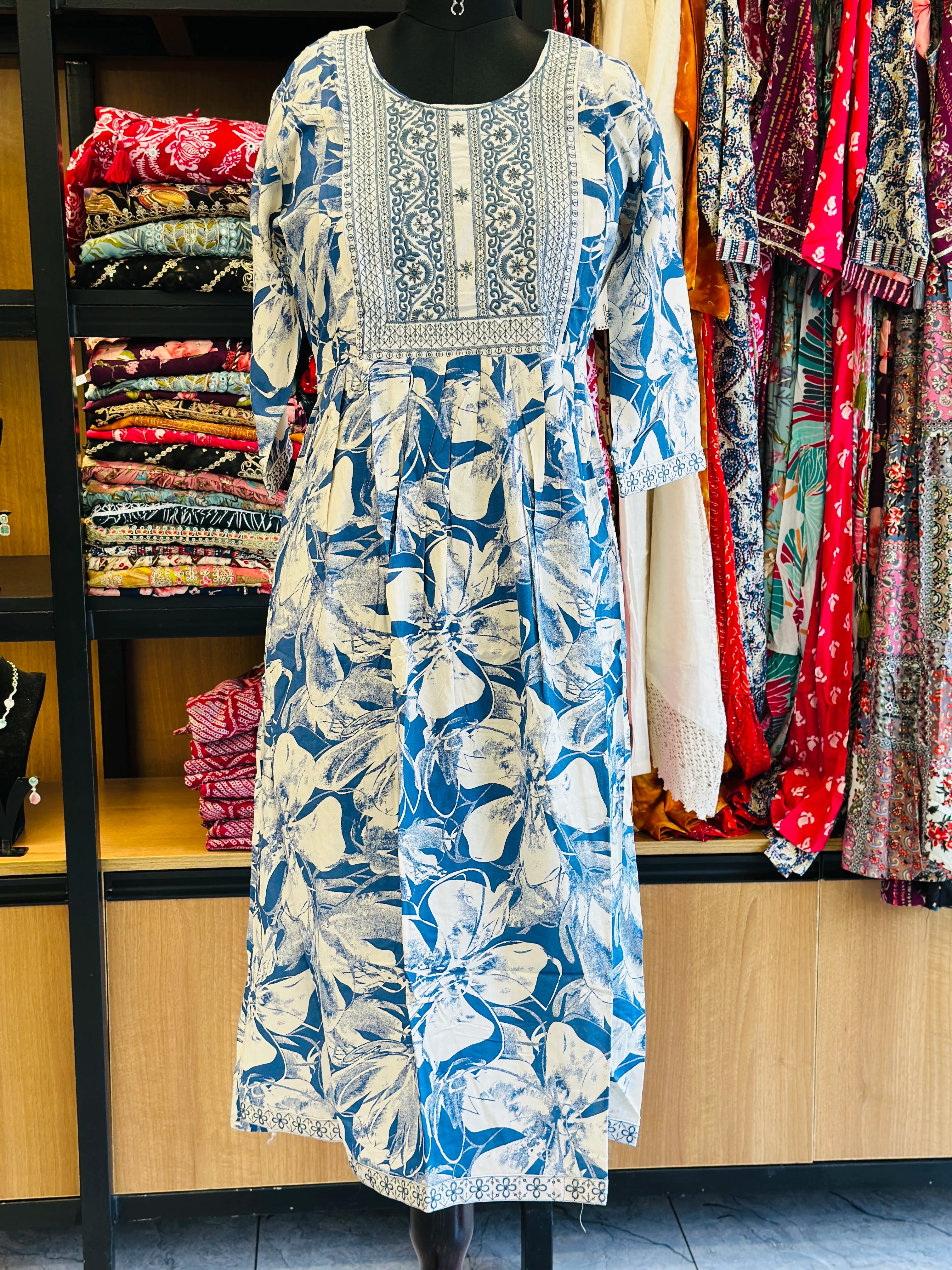 A Line Maternity Kurti | MK-MW-1047