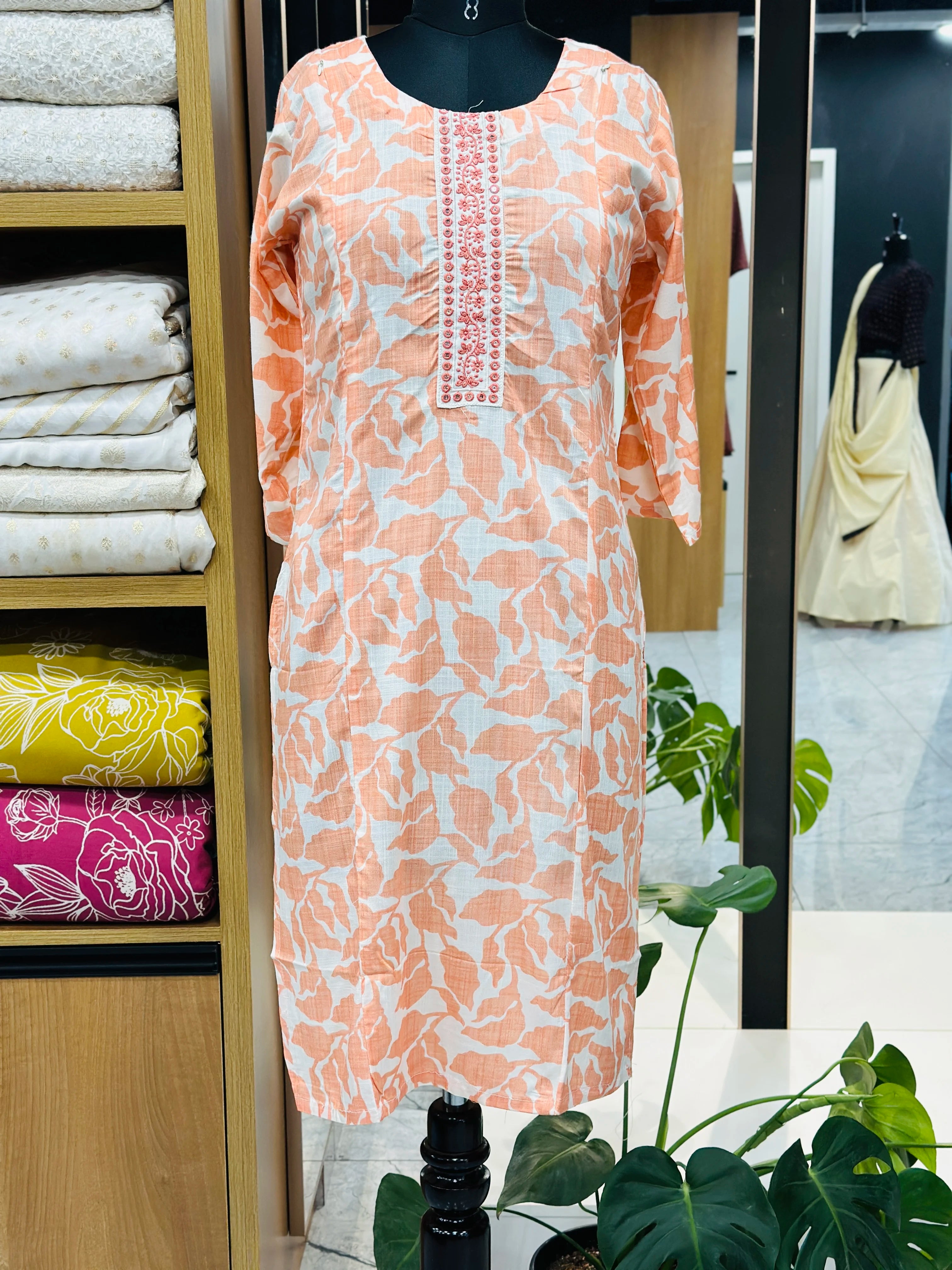 Maternity Straight Kurti | MK-MW-1048