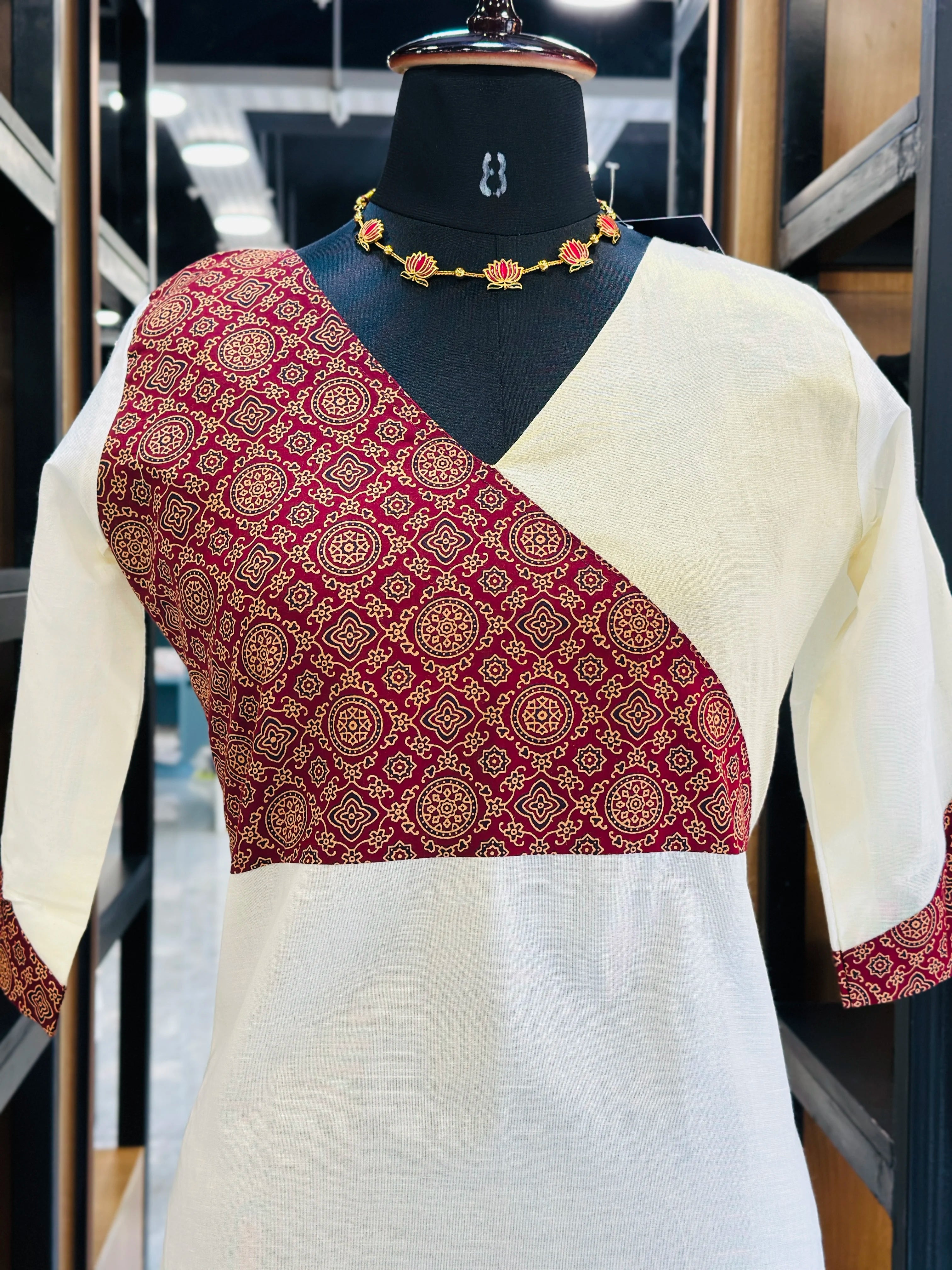 Cotton Ajrak Festive Wear