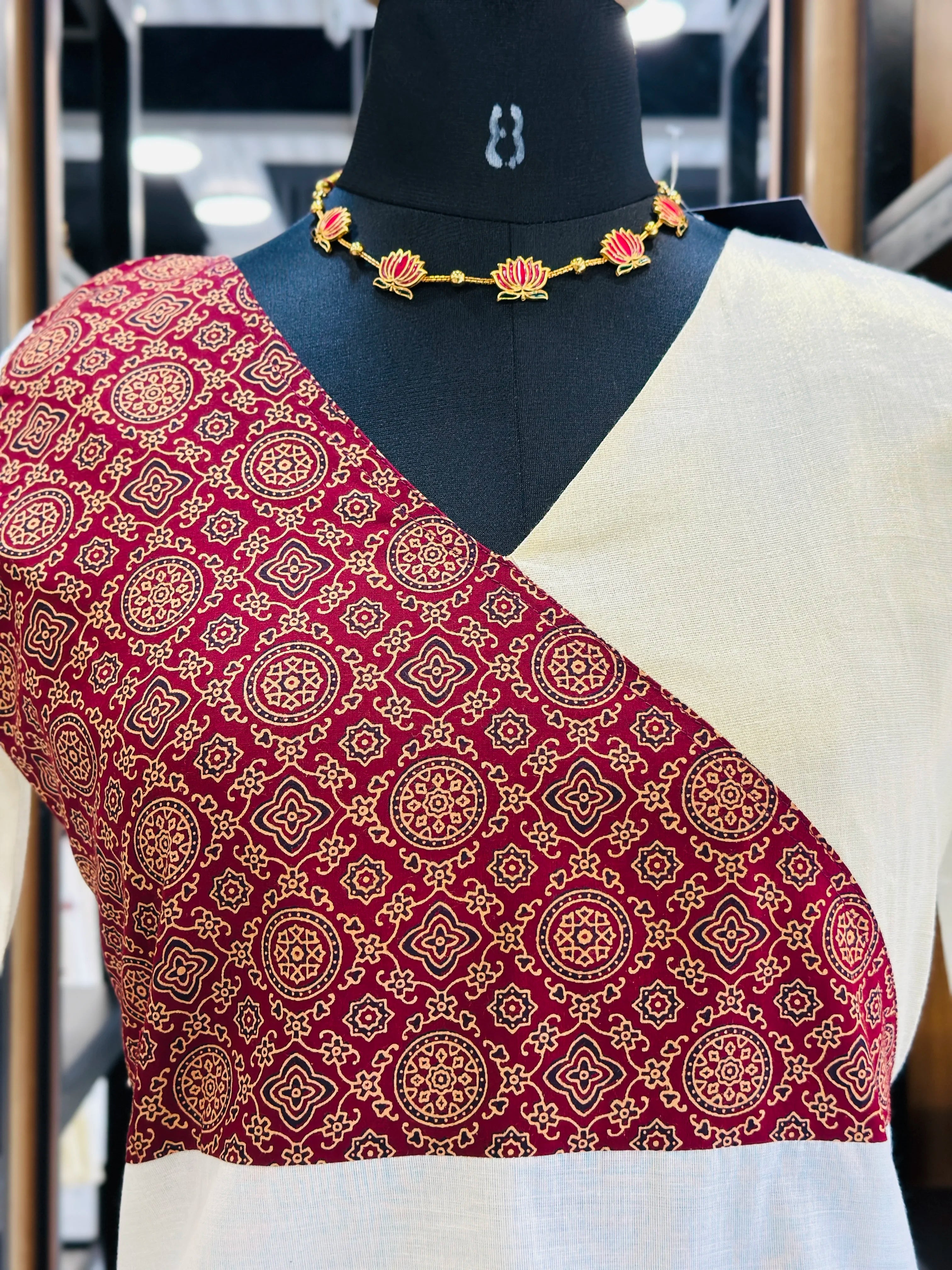 Cotton Ajrak Festive Wear