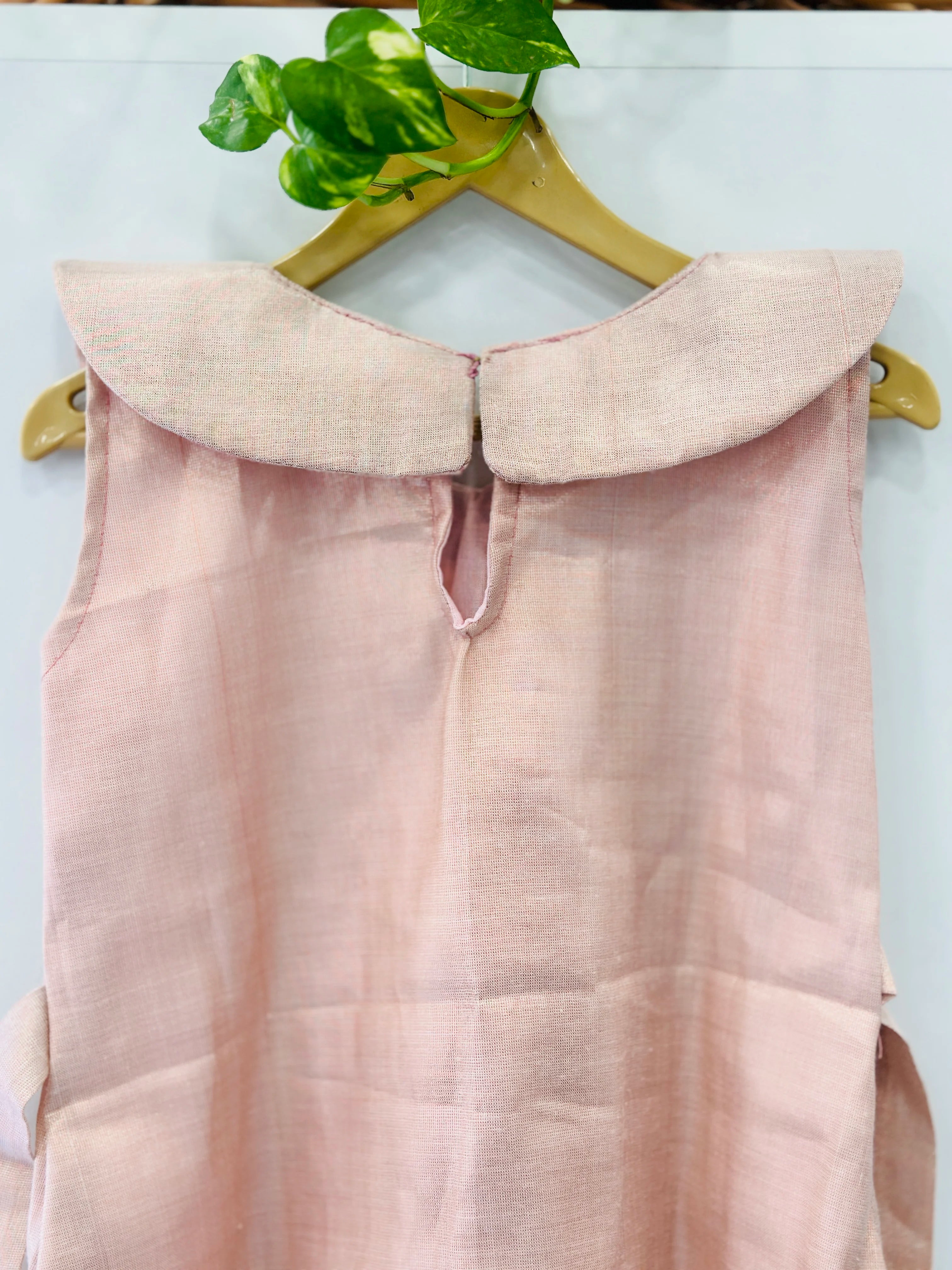 Tissue Frock With Peter pan Collar(3-4Years) | MK-GW-1034