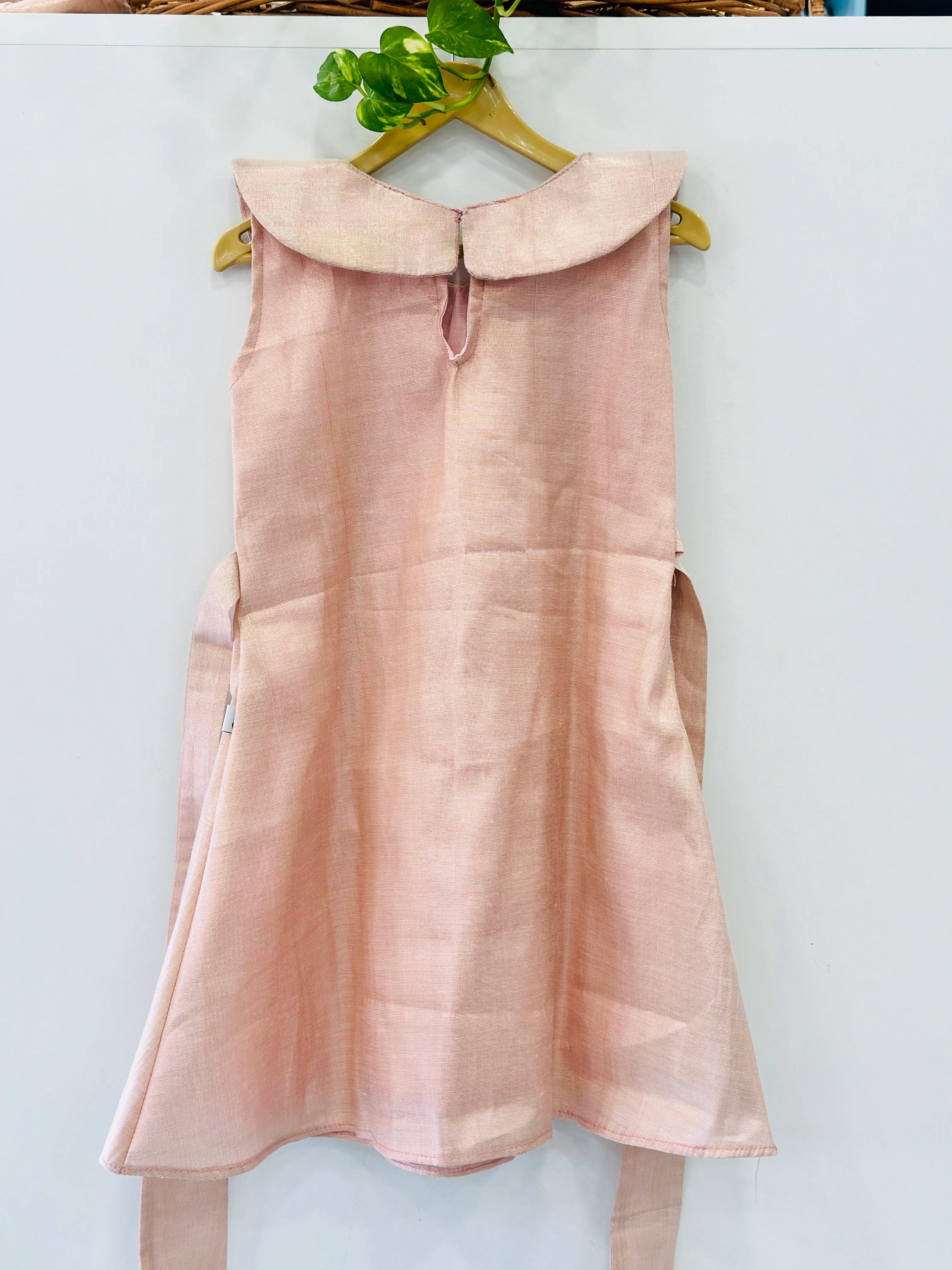 Tissue Frock With Peter pan Collar(3-4Years) | MK-GW-1034