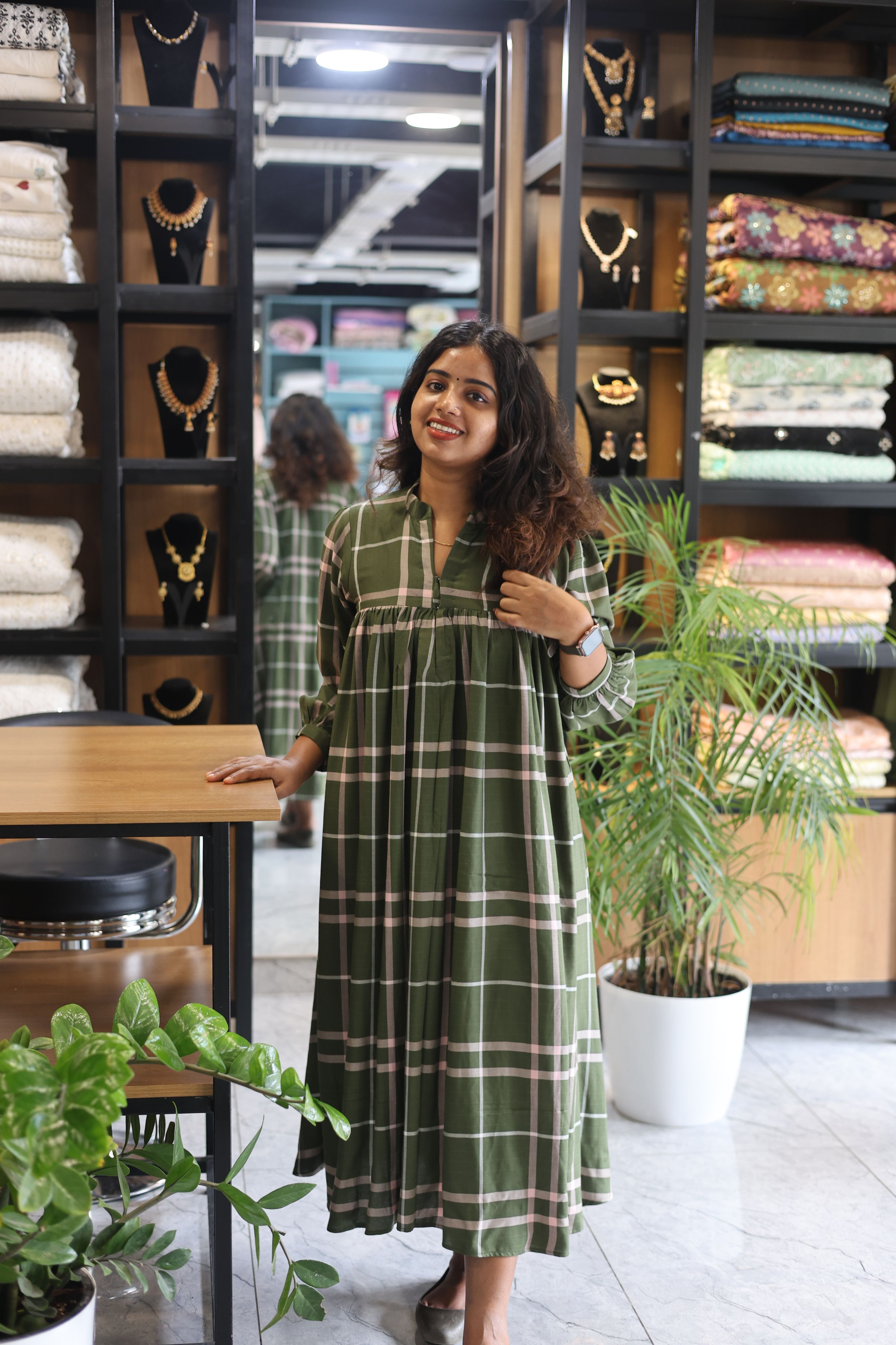 ALINE OLIVE GREEN TOP | WA-OA-1119