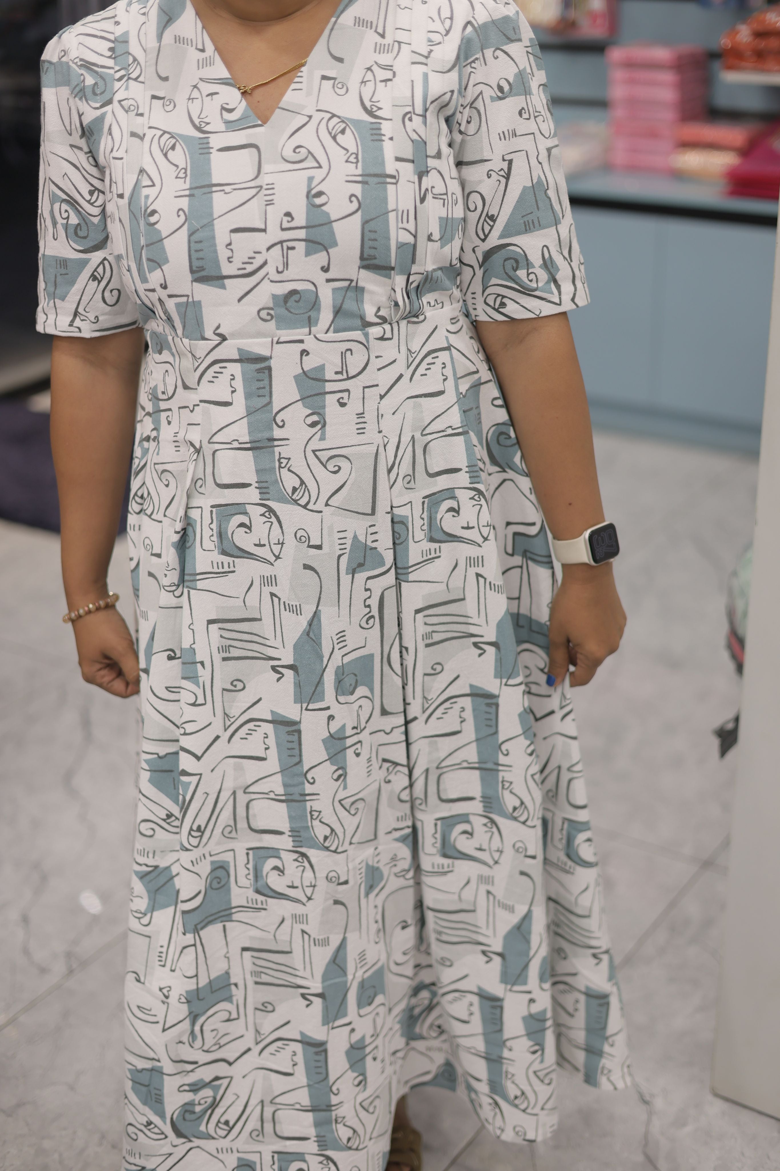 MATERNITY WEAR - FACE PRINT | FEEDING FRIENDLY |MK-MW-1113