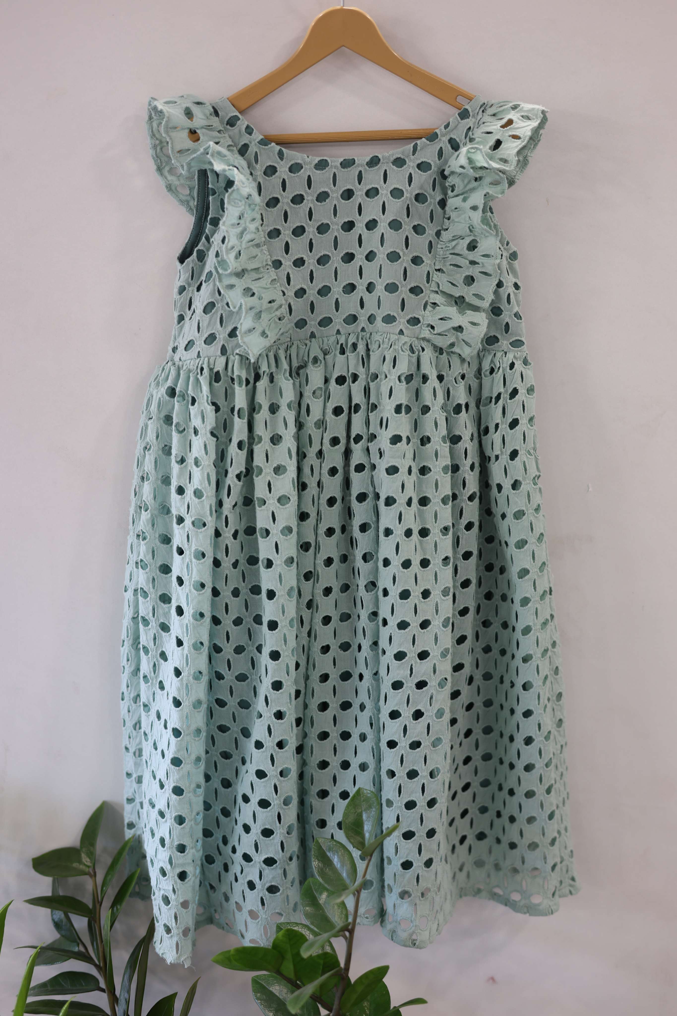 PASTEL GREEN HACOBA FROCK |MK-GW-1056