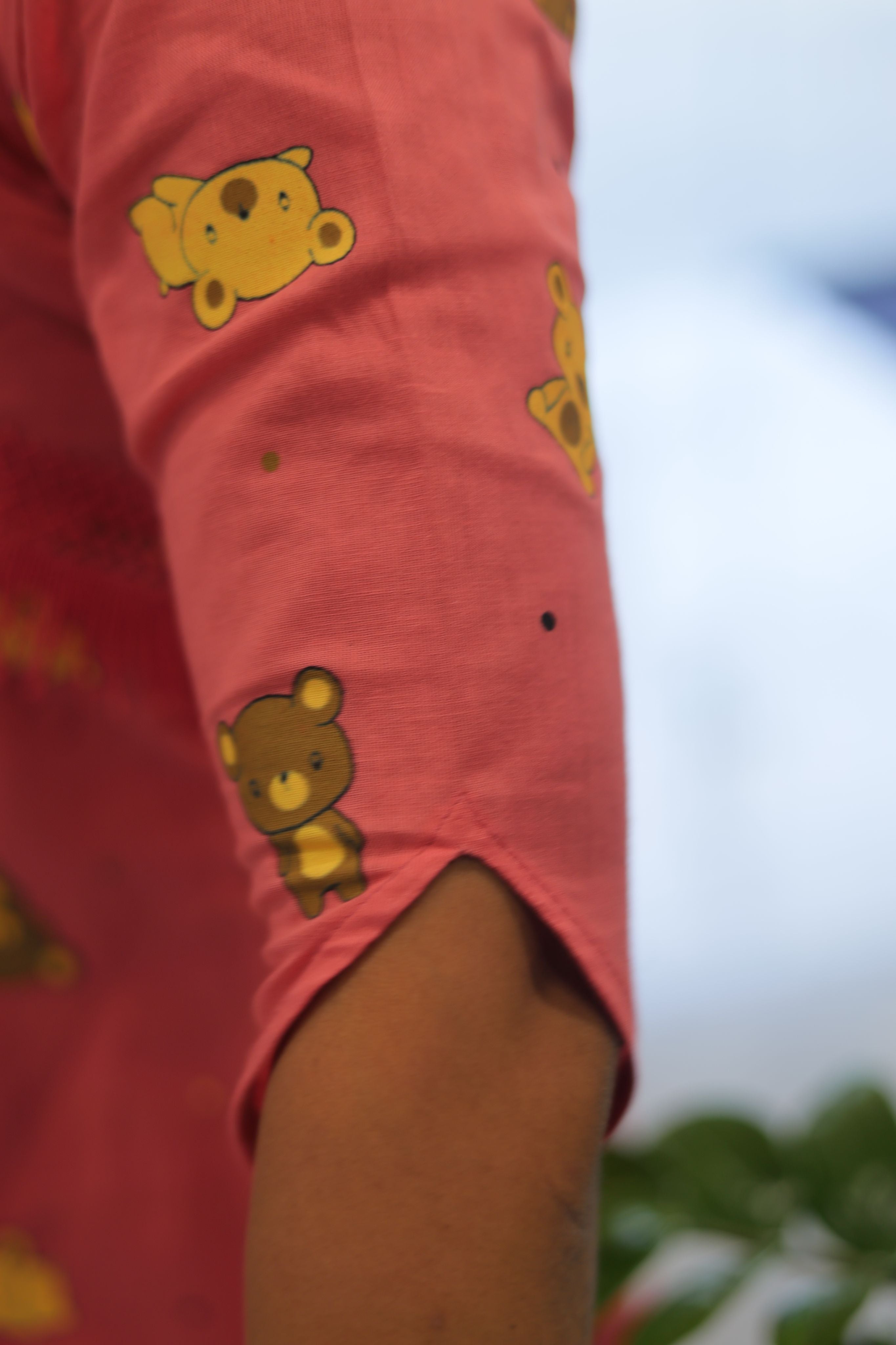 ALIYA CUT PEACH MATERNITY WEAR|Designer Maternity Wear|Feeding Friendly Dress|Comfortable Pregnancy Outfit|MK-MW-1076