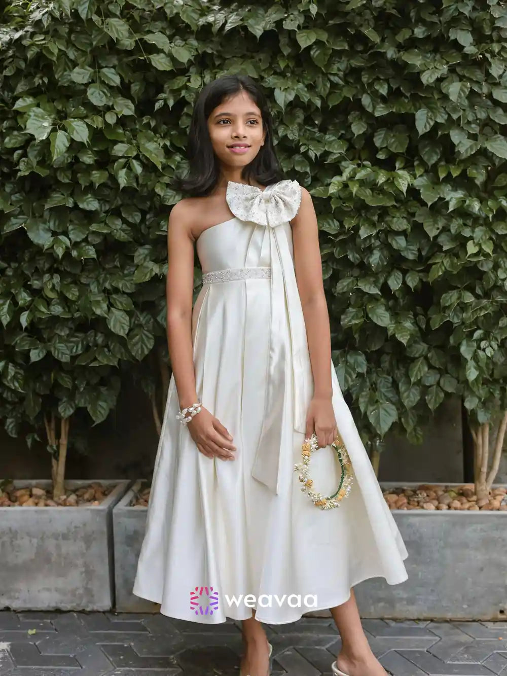 IVORYBLOOM ONE SHOULDER PARTY WEAR DRESS | MK-GW-1063