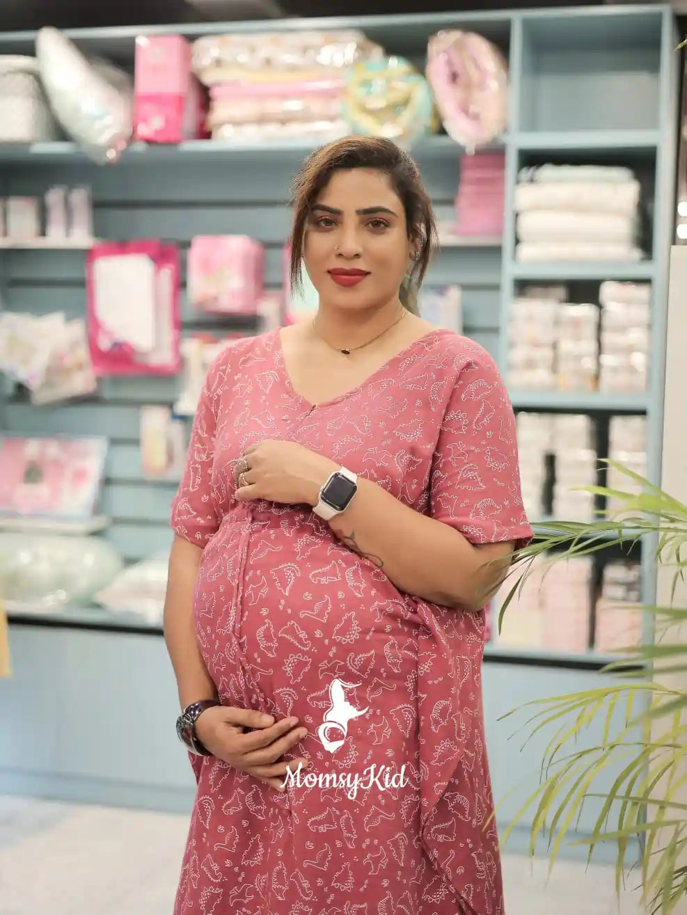 Maternity Kafthan | Feeding Friendly Dress | Comfortable Pregnancy Outfit  | MK-MC-1051