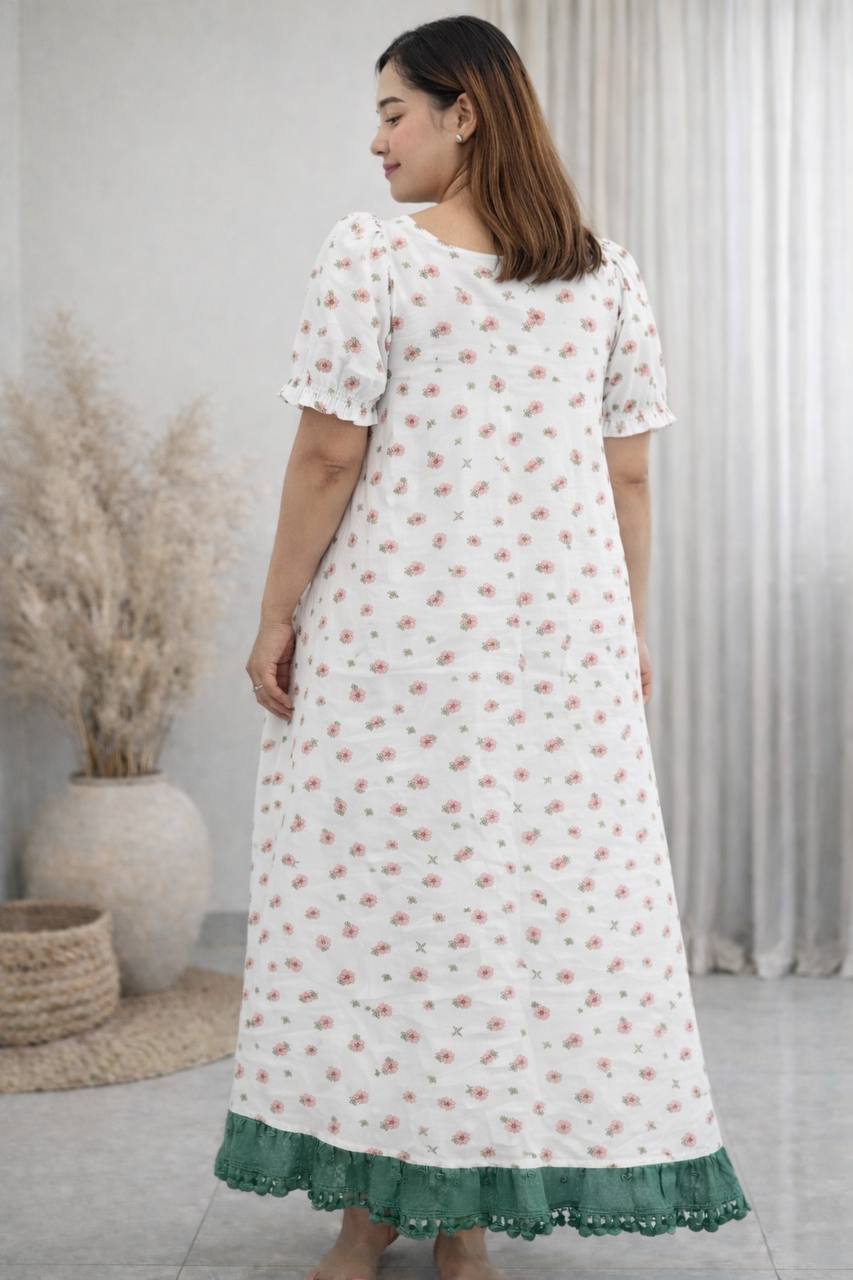 ALINE MATERNITY DRESS WITH FLORAL PRINT |MK-MW-1121