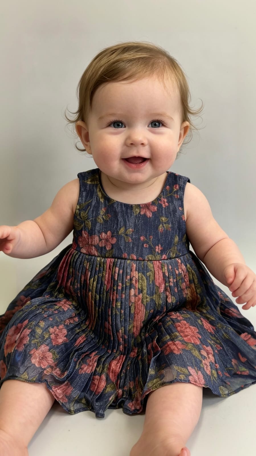 GIRLS FROCK WITH  FLORAL PRINT|MK-GW-1051