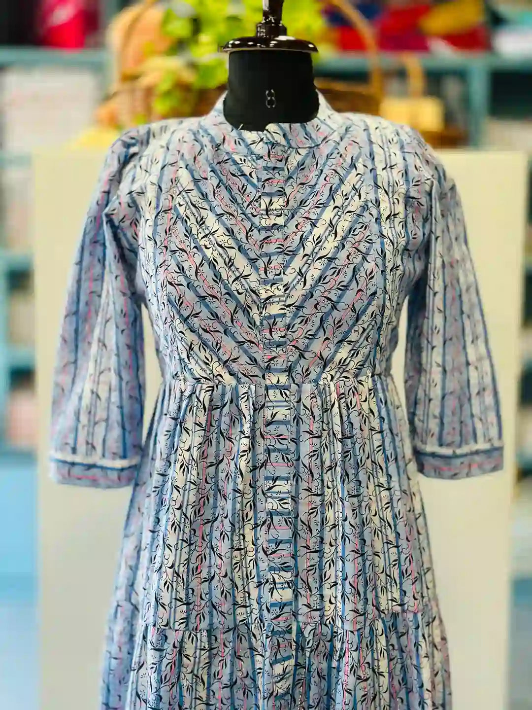 comfortable-nursing-friendly-maternity-dress-in-blue