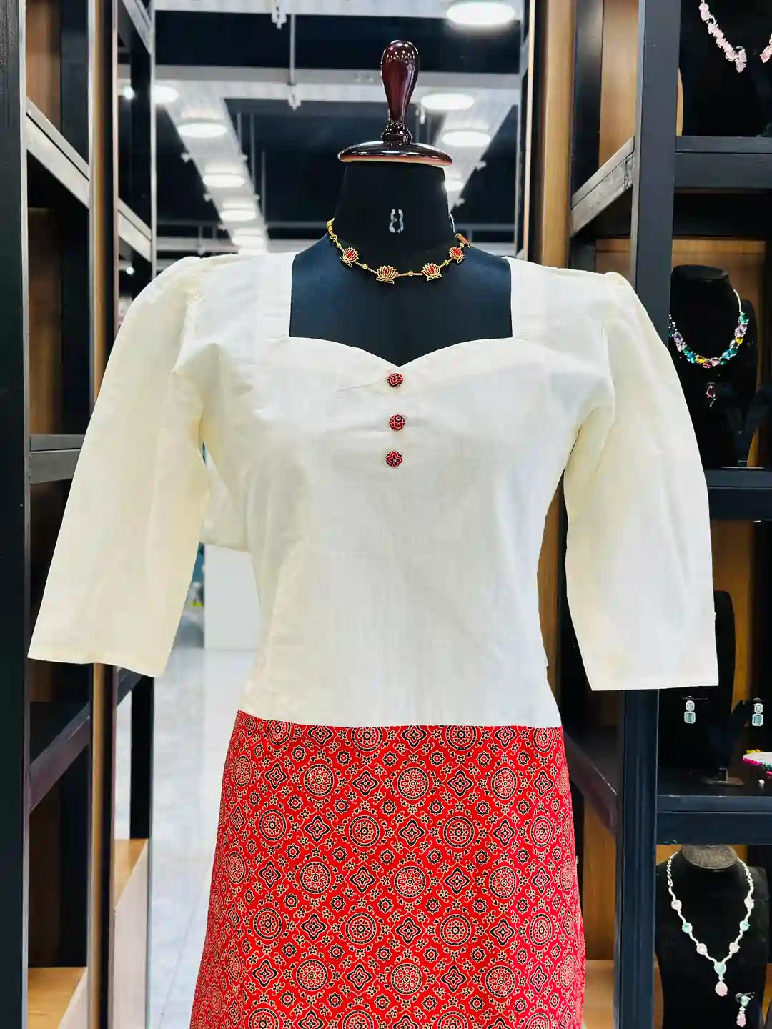 cotton-ajrakh-top-for-women-casual-wear