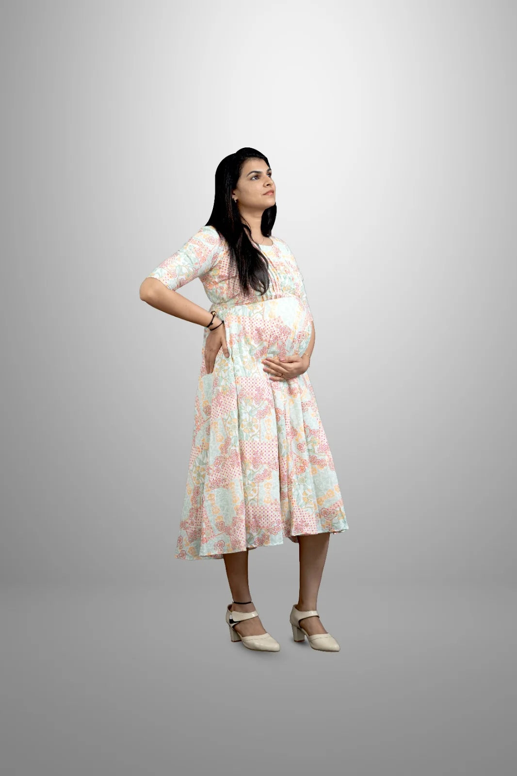 nursing-friendly-cotton-maternity-dress-with-floral-print-for-women