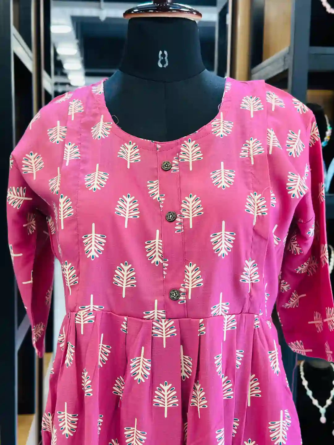 stylish-breastfeeding-kurti-online-with-elbow-sleeves