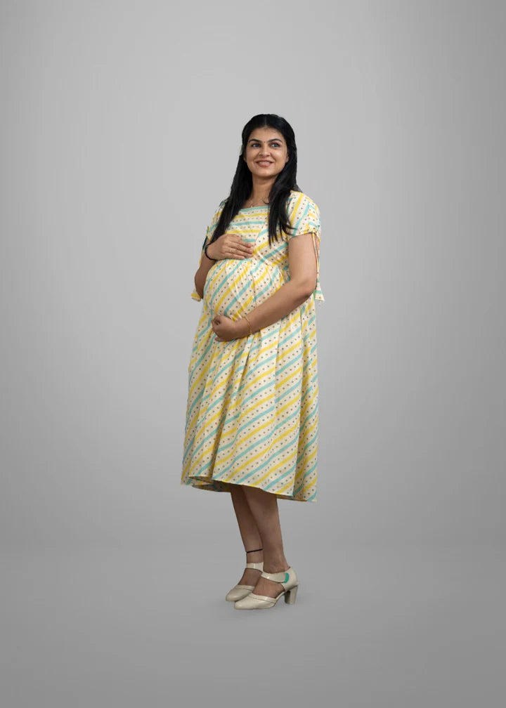 stylish-striped-maternity-dress-in-breathable-soft-cotton-fabric